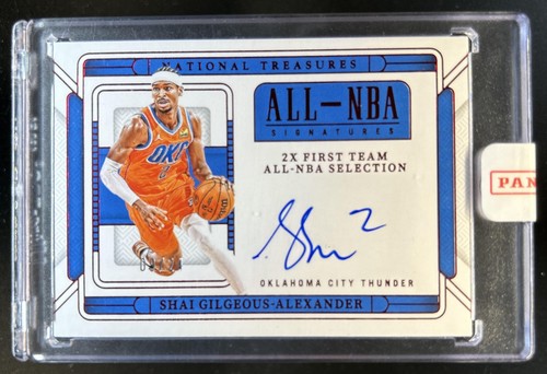 2024-25 National Treasures Shai Gilgeous-Alexander All-NBA Signatures Auto #/25