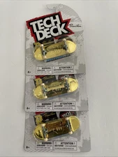 Tech Deck Primitive Skateboarding Golden Fingerboard Lot Of 3  Chase( U.S. Only)