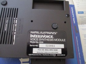 Mattel Intellivision INTELLIVOICE Voice Synthesis Module - NEW  + 3 Game Carts