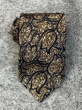 Men's Italo Ferretti Silvi Marina Luxury Silk Tie Italy  Geometric