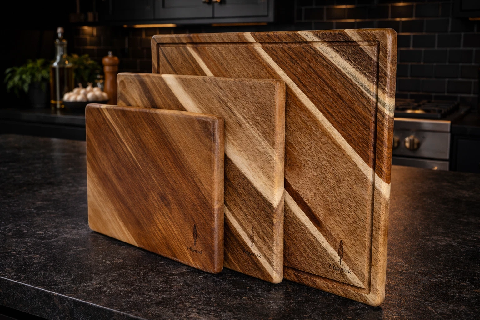 Montuk Japanese-Style Acacia Wood Cutting Board Set of 3
Opens in a new window or tab
