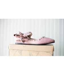 Free People Mystic Mary Jane Flats 37.5 NEW Pink