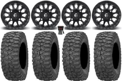 Fuel Vector MB 15'' Wheels 32'' Rock-A-Billy Tires Can-Am Renegade Outlander