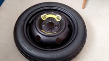 New 15" Steel Space Saver Wheel and Tyre,  100mm centres,  Fits Kia Rio etc