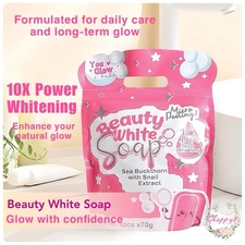 Beauty White Soap by You Glow Babe, 5 Bars x 70g