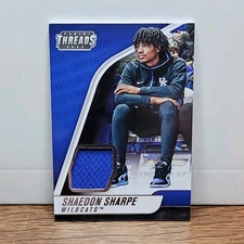 2022-23 Panini Chronicles Threads Rookie Shaedon Sharpe Kentucky #TH-SHA