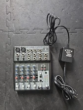 Behringer Xenyx 802 Premium 8-Input 2-Bus Mixer with Power Cord