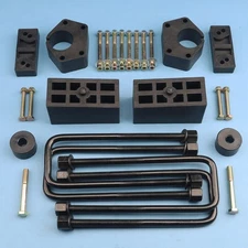 Black Lift Kit Front 3" Rear 2" For T100 Pick-Up 86-95 4WD W/ Overload Spring