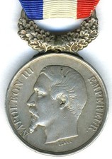 FRANKREICH - LEBENS-RETTUNGSMEDAILLE 2.KLASSE KAISER NAPOLEON III. M.1852