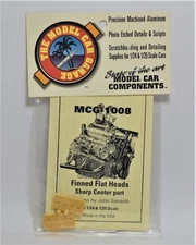 The Model Car Garage MCG-1008 Finned Flat Heads Sharp center port