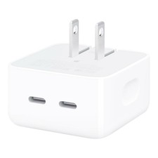 Apple 35W Dual USB-C Compact Power Adapter Charger USB C Wall Plug  Cable