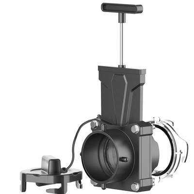 RV Sewer Gate Valve Shut Off Valve with LeakProof Cap Fit for 3 Inch Drain Pipe