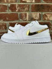 Jordan 1 Retro Low White Metallic Gold W for sale | eBay Jordan 1 Retro Low White Metallic Gold W for sale | eBay