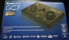 Creative Sound Blaster GC7 Game Streaming DAC Amp ft Programmable Buttons, New