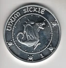 1 SICKLE GRINGOTTS BANK HARRY POTTER .999 FINE SILVER 1 TROY OZ SILVER ROUND