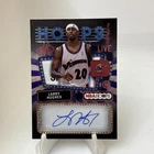 Larry Hughes 2025-26 Topps NBA Hoops /99 Auto Purple Sparkle Hoops Signs