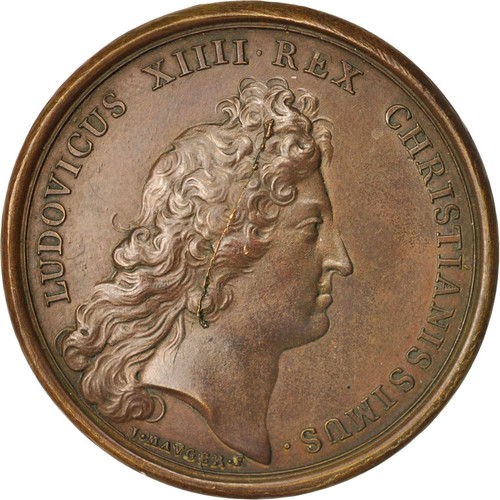 [#412682] Frankrijk, Medal, Secours donné aux Hollandais, Louis XIV, History, 16 - Afbeelding 1 van 2