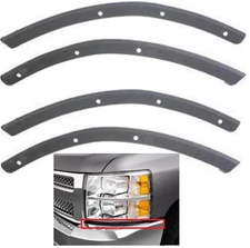 FOR 2007-13 CHEVY SILVERADO 1500 FRONT BUMPER OUTER FILLER SET 4 FACE BAR TRIMS