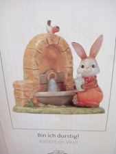 Goebel Hase Figur Ostern Brunnen Originalverpackung "Bin ich durstig!"