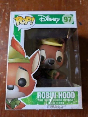 Funko Pop! Disney #97 ROBIN HOOD 2014 - Vaulted Vinyl Figure Box Damage