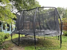 Telstar Vortex Black Edition Oval Trampoline, 10ft x 15ft with Safety Enclosure