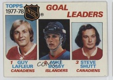 1978-79 Topps Leaders Mike Bossy Guy Lafleur Steve Shutt #63 HOF 10k8
