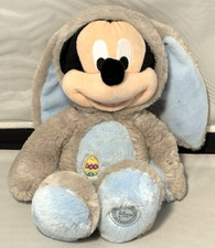 Disney Store Mickey Mouse Bunny Plush Easter Pastel Soft Toy Authentic