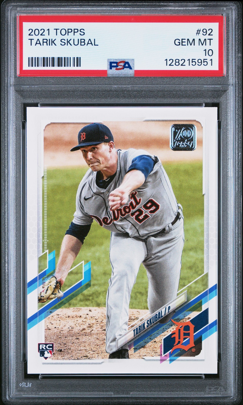 2021 TOPPS TARIK SKUBAL #92 PSA 10
