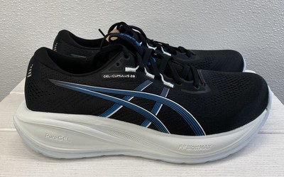 Asics Gel-Cumulus 28 Women SIze 9.5 Wide Black/Aegean Blue  display picture 1