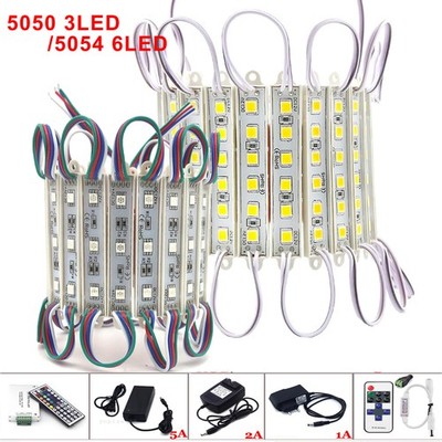 5050 5054 SMD 3/6 LED Module Light Store Front Window Sign Lamp+Remote+Power 12V