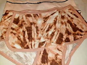 VICTORIA SECRET PINK sz L Cotton 5-pack Panty Lot Hipster Bikini Logo Super Bowl