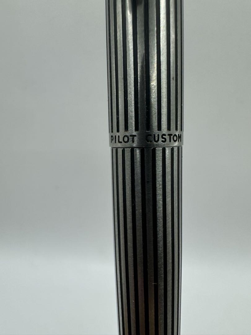 PILOT Custom Fountain Pen Nib Size F 18K Silver Stripe