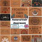 Funky Fun Novelty Coir Doormat Door Mats Bees Rainbow Tree of Life Christmas NEW