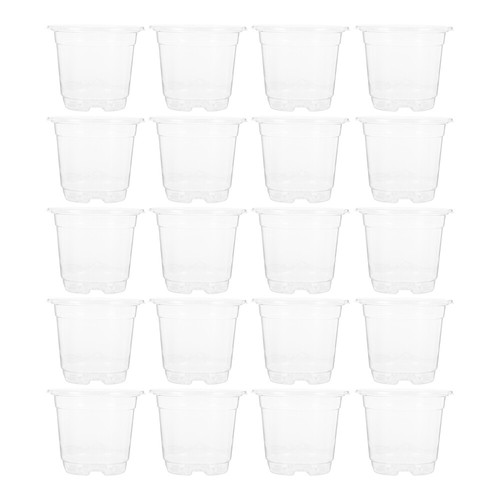 20PCS Plastic Nursery Pot Thickened Plant Nursery Pot Flower Breeding Container
