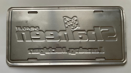 Oldtimer SHAHEEN CHEVROLET Lansing MI Aluminium Booster Plate Gut+ - Bild 5 von 5