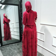 Women Hijab Muslim Turban Shawl Wrap Headscarf Scarves Red Stoles Turban Islamic