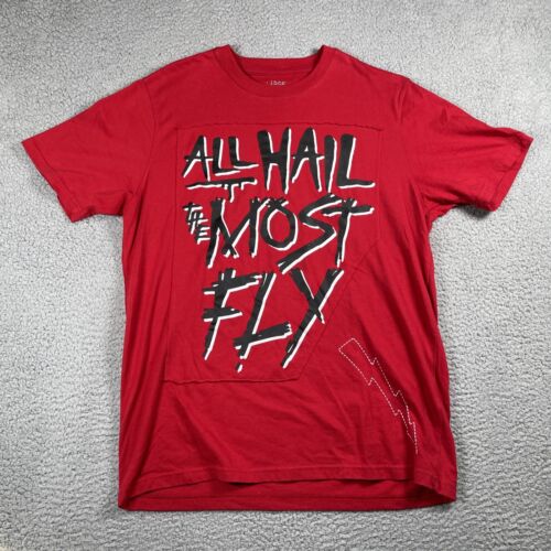 Born Fly T Shirt Mens LARGE All Hail The Most Fly Red Short Sleeve Pullover