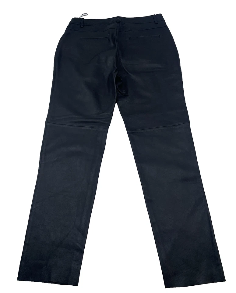 Superdry Astrid Leather Pant Trousers Black Womens XL UK 16 New with Defect - Изображение 2 из 4