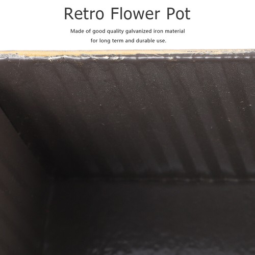 Flowerpot French Country Decor Vintage Home Outdoor Plant Pots Bucket