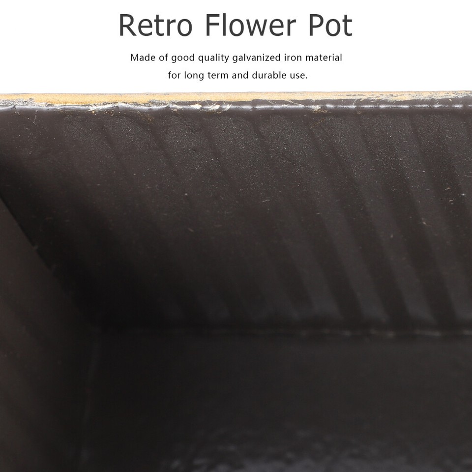 Flowerpot French Country Decor Vintage Home Outdoor Plant Pots Bucket