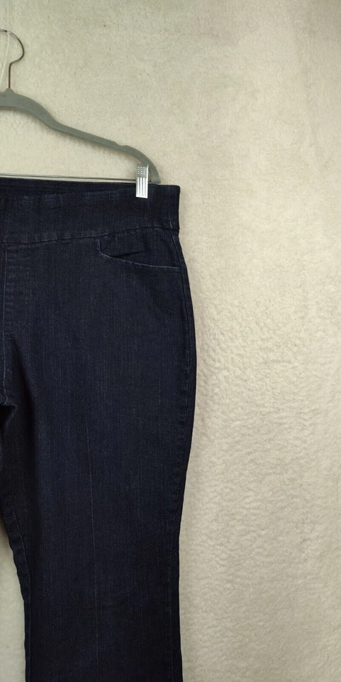 Denim Co Mujer Leggings 16 Azul Mezcla de Algodón Pull On Regular Denim Pantalones Foto 3 de 4