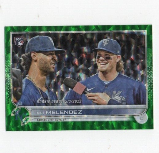 2022 Topps Update Green Foil #US73 M.J. Melendez #d 157/499