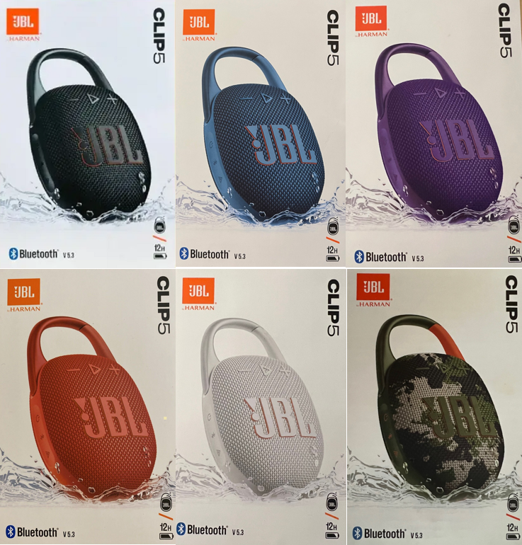 JBL Clip 5 Waterproof Portable Rechargeable Bluetooth Speaker