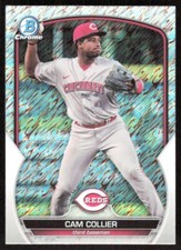 2023 9365A Bowman Chrome Prospects SHIMMER REFRACTOR Cam Collier Cincinnati Reds