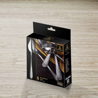 WILMAX COFFEE SPOON 4.5'' | 11.5 CM SET OF 6 IN GIFT BOX WL-999204/6C