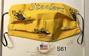 Pittsburgh Steelers Retro 1961 Football Face Mask Cotton 