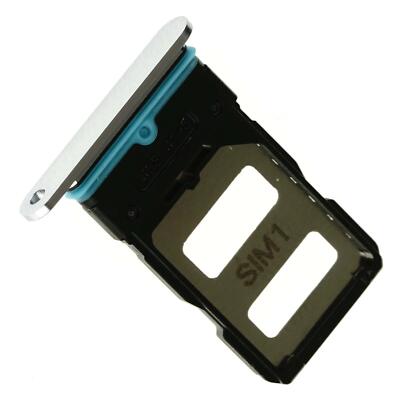 Sim Karten Halter Tray Fach Adapter Schlitten für Xiaomi Mi 10T Silber