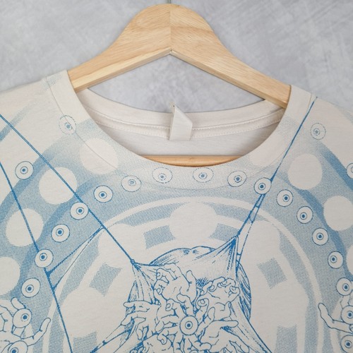Shintaro Kago T Shirt Uomo Grande Blu Manga Stampa Grafica Arte Distressed DIFETTO - Foto 2 di 19