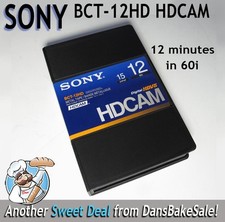 Sony BCT-12HD HDCAM Videocassette 12 minutes in 60i or 15 minutes in 24PsF - NEW