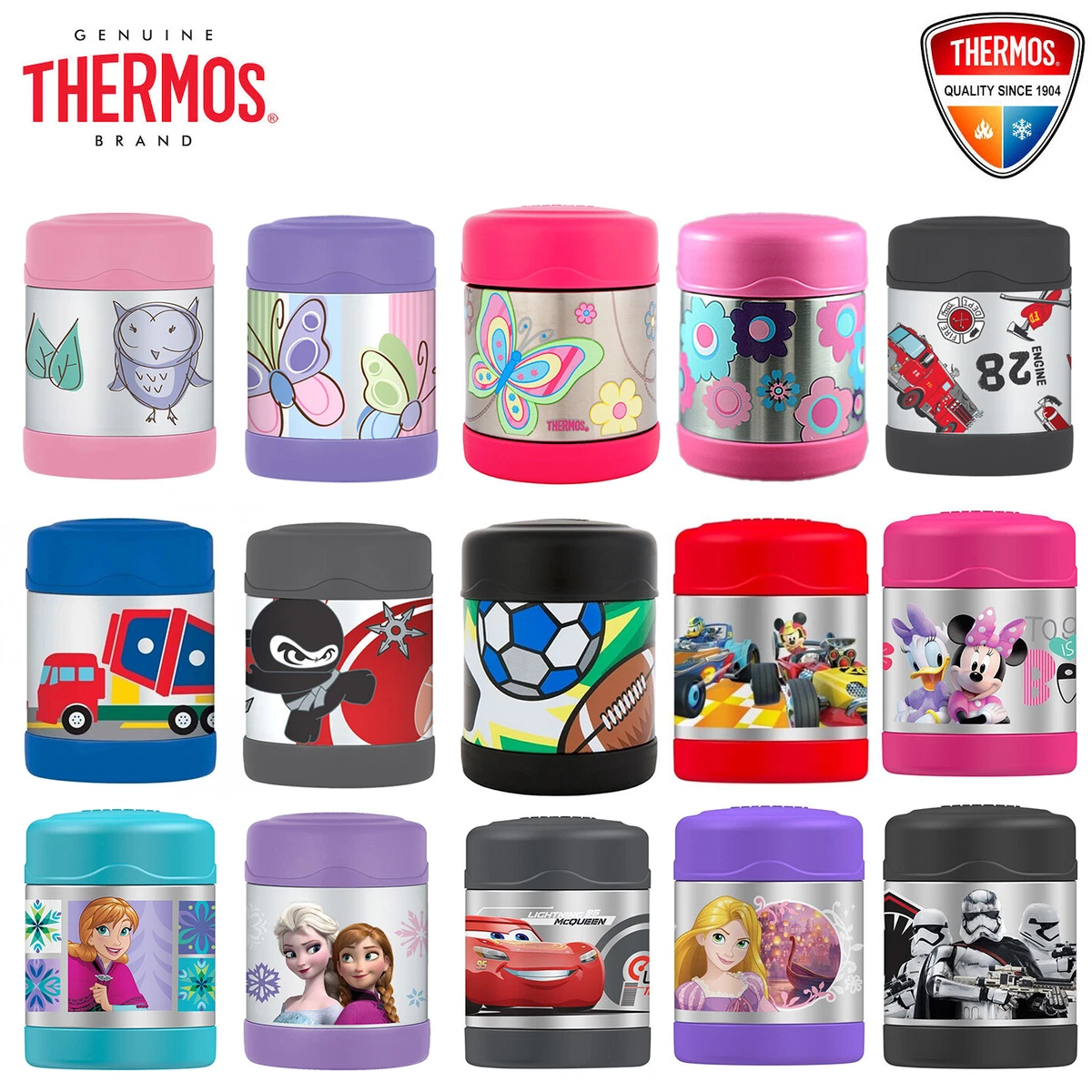 New THERMOS Funtainer Kid Stainless Vacuum Insulated Food Jar Container  290ml